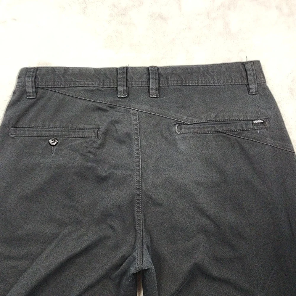 Volcom Pants Mens 34 Black Frickin Modern Stretch Chino Casual Skate Preppy